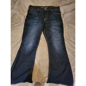 American Eagle hi rise artist flare jeans